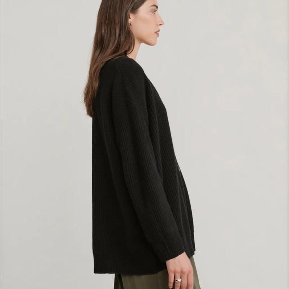 JENNI KAYNE Black Cashmere Cocoon Cardigan Size Extra Small - Picture 3 of 6